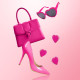 Вибратор-сердечко Rianne S: Heart Vibe Rose, 10 режимов, медицинский силикон, подарочная упаковка