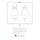 Эротический кружевной комплект с сеточкой Obsessive 838-BAB-1 babydoll & thong black L/XL, черный, п