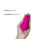  Вібратор Adrien Lastic Caress Pink з насадками для стимуляції ерогенних зон, які обертаються.