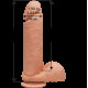 Фаллоимитатор Doc Johnson The D - Perfect D - 8 Inch With Balls - ULTRASKYN, диаметр 5,1см