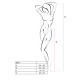 Эротические колготки-бодистокинги Passion S023 One Size, Black, имитация чулок с ромбами и пояском