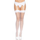 Панчохи-сітка для кріплення на пояс Leg Avenue Nylon Fishnet Thigh Highs White, one size