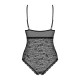 Кружевное боди с доступом 818-TED-1 teddy L/XL, черное