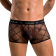 Мужские прозрачные боксеры Passion 032 SHORT JAMES L/XL Black, сетка